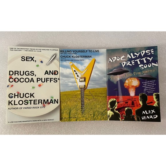 Chuck Klosterman Alex Heard Trade Paperback Book Lot of 3 Pop Culture/Subculture - Picture 1 of 4